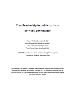 Lideratge dual en el govern de les xarxes publicoprivades