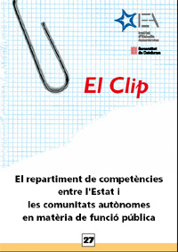 Rafael Jiménez Asensio, <i>El repartiment de competències entre l'Estat i les comunitats autònomes en matèria de funció pública: línies bàsiques de la jurisprudència constitucional</i>