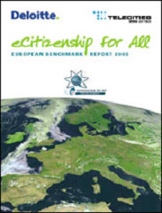 Barcelona guardonada amb dos dels quatre premis atorgats per TeleCities i Deloitte en l'edició 2004 de l'estudi comparatiu <i>Ciutadania virtual per a tothom</i>