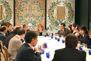 Sopar-col·loqui amb la consellera de Salut, Marina Geli: 