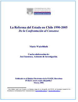 De la confrontació al consens: <i>La Reforma de l'Estat a Xile 1990-2005</i>