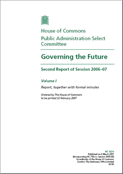 Comitè de Recerca sobre l'Administració Pública de la Cambra dels Comuns: governar el futur