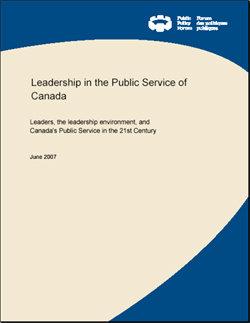 Public Policy Forum, “El lideratge en el servei públic del Canadà”