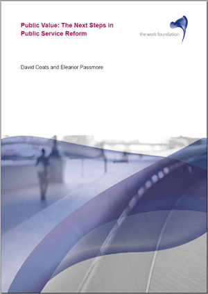 TALBOT, Colin; Measuring Public Value: A competing values approach (Mesurant el valor públic: l’enfocament dels valors en conflicte). Paper per a la Work Foundation