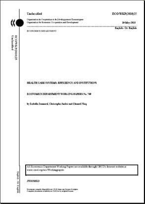 OCDE (2010), “Sistemes sanitaris: eficiència i institucions