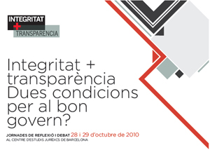 Francisco Longo participa en les jornades “Integritat + transparència, dues condicions per al bon govern?”