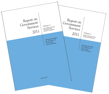Steering Committee for the Review of Government Service Provision (2011). Report on Government Services 2011. Commonwealth d’Austràlia