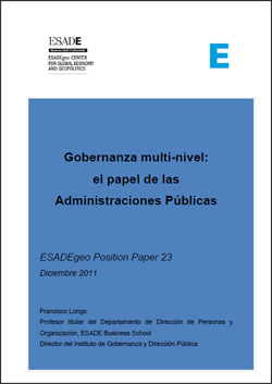 Longo, F. (2011), “La governança multinivell: el paper de les administracions públiques